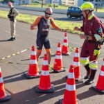 PR Vias leva ação de segurança com óculos de simulação de alcoolemia ao 1º Congresso dos Municípios do Paraná